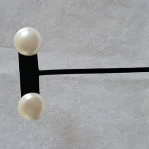 Button Clip Earrings